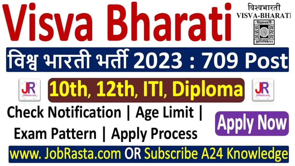 Visva Bharati Recruitment 2023 Notification for Non-Teaching 709 Post