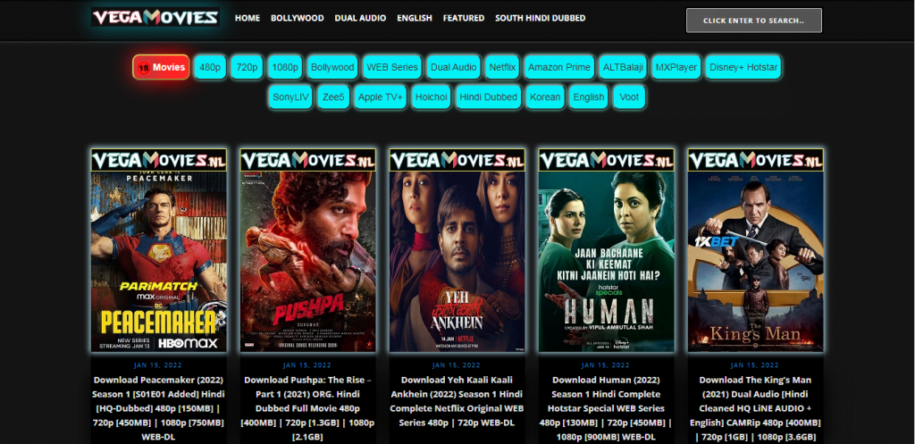 Vegamovies 2023 Download Bollywood Tamil Telugu Hindi Dubbed