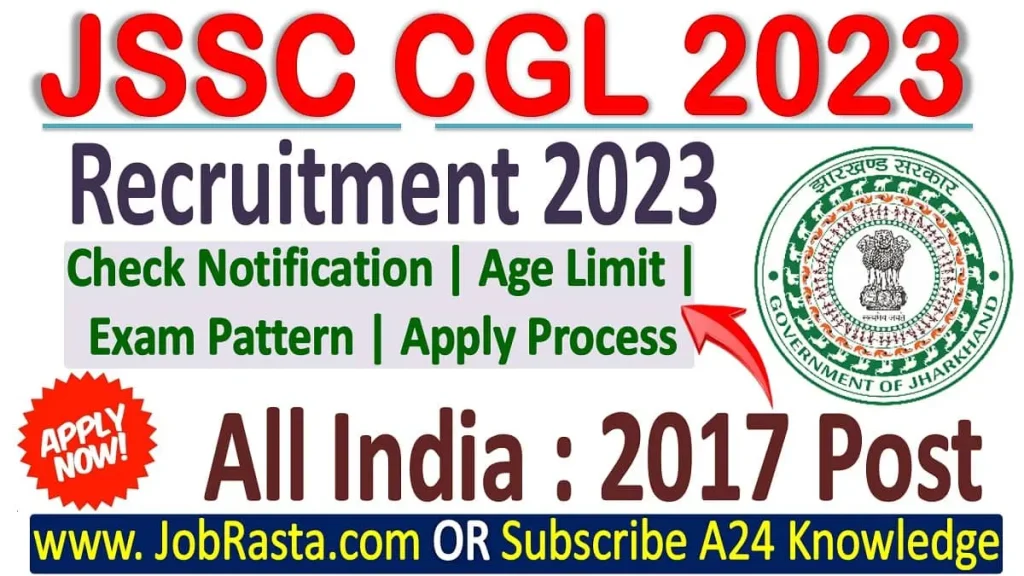 JSSC CGL Recruitment 2023