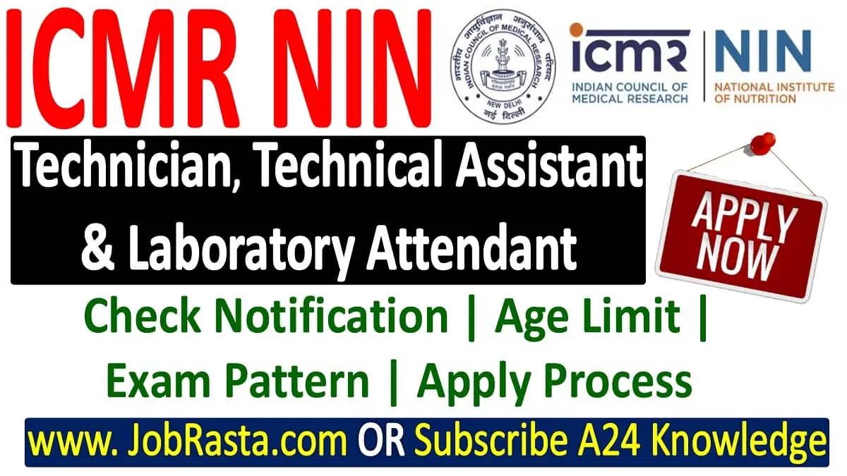 ICMR NIN Recruitment 2023 Notification