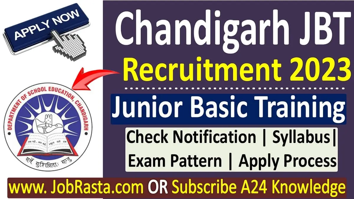 Chandigarh JBT Recruitment 2023 Notification
