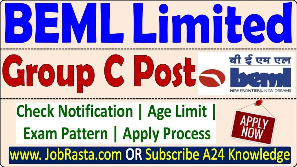 BEML Group C Recruitment 2023 Notification