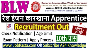 Railway BLW Varanasi Apprentice Recruitment 2025 Notification
