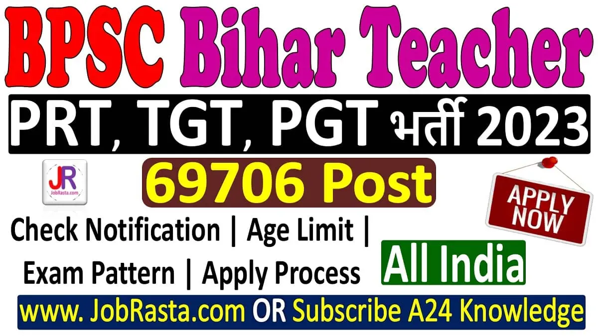 BPSC Bihar Teacher TRE-2 Recruitment 2023 Notification