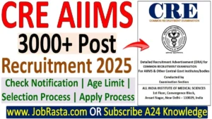 CRE AIIMS Recruitment 2025