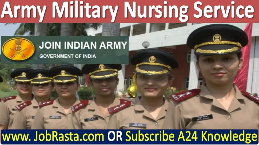 Army Military Nursing Service MNS Recruitment 2023