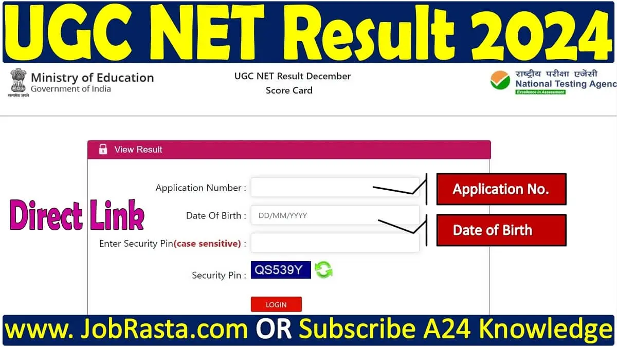 UGC NET Result 2024 Out [Direct Link] Download UGC NET Score Card & Cut