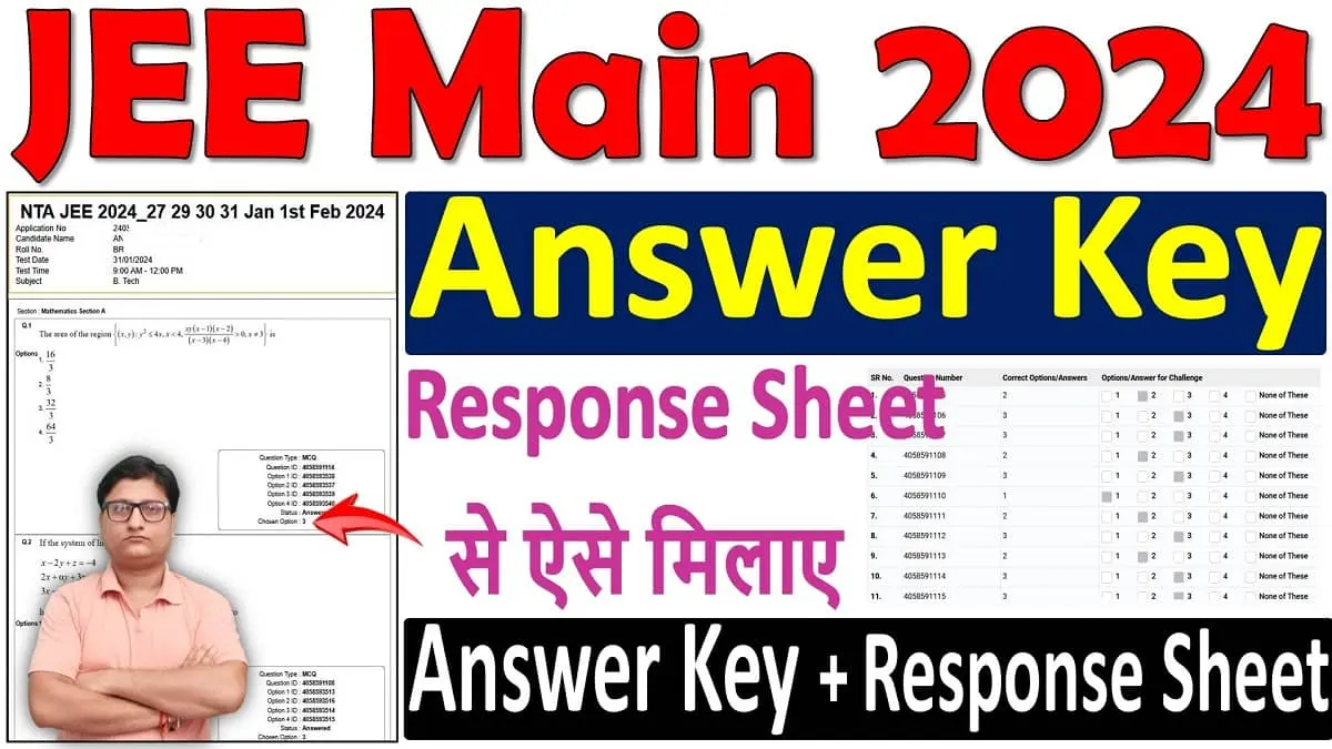 Download JEE Main Answer Key 2024