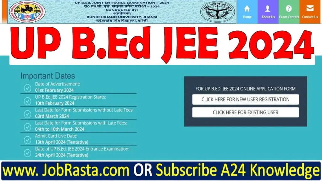 UP BEd JEE 2024 Notification