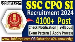 SSC CPO SI Recruitment 2024 Notification