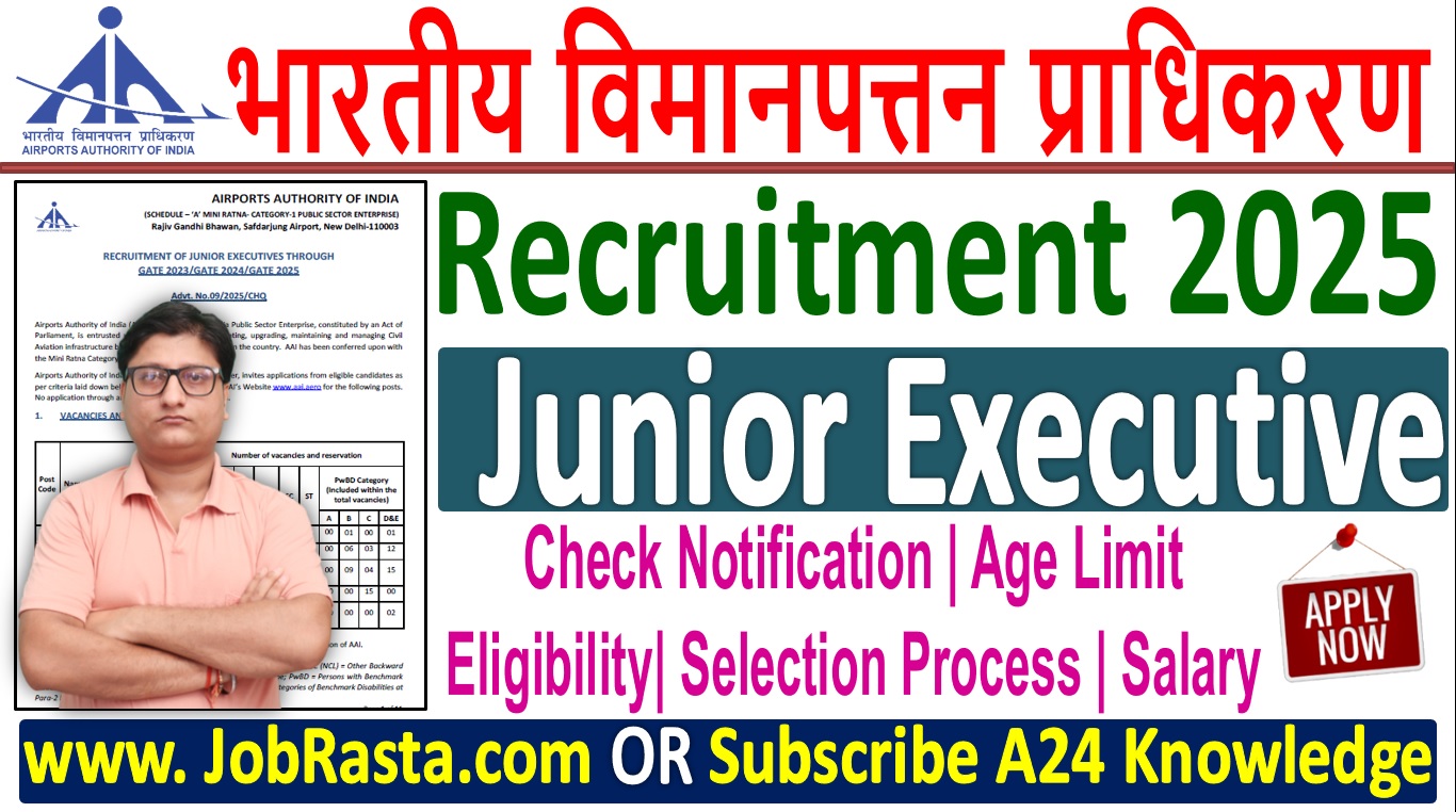 AAI Junior Executive Recruitment 2025