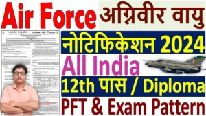 Air Force Agniveer Vayu Recruitment 2024 Notification