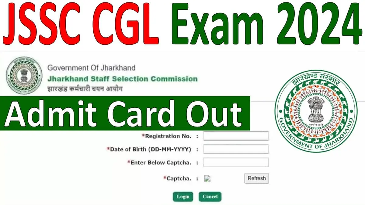 JSSC CGL Admit Card 2024 Download