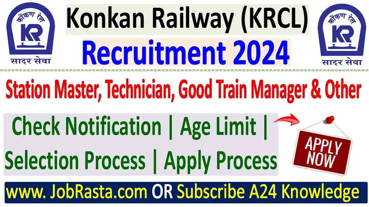 Konkan Railway Recruitment 2024 Notification