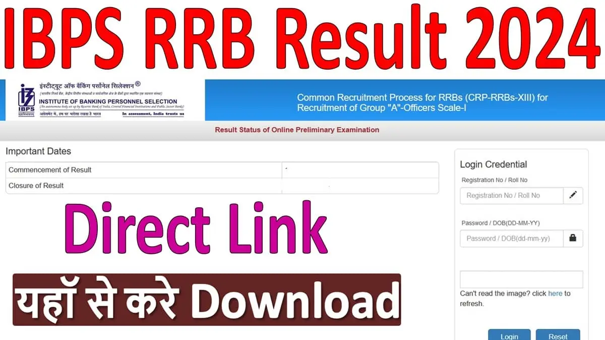 IBPS RRB Result 2024