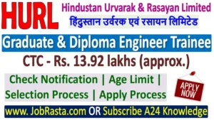 HURL Trainee Recruitment 2024 Notification