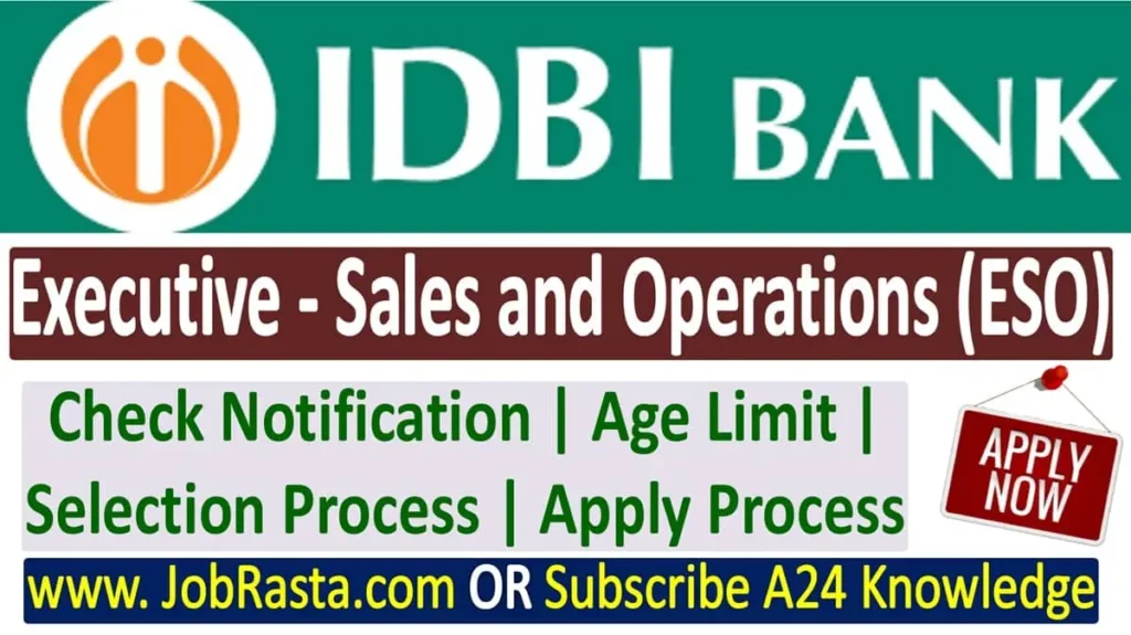 IDBI Bank ESO Recruitment 2024 Notification