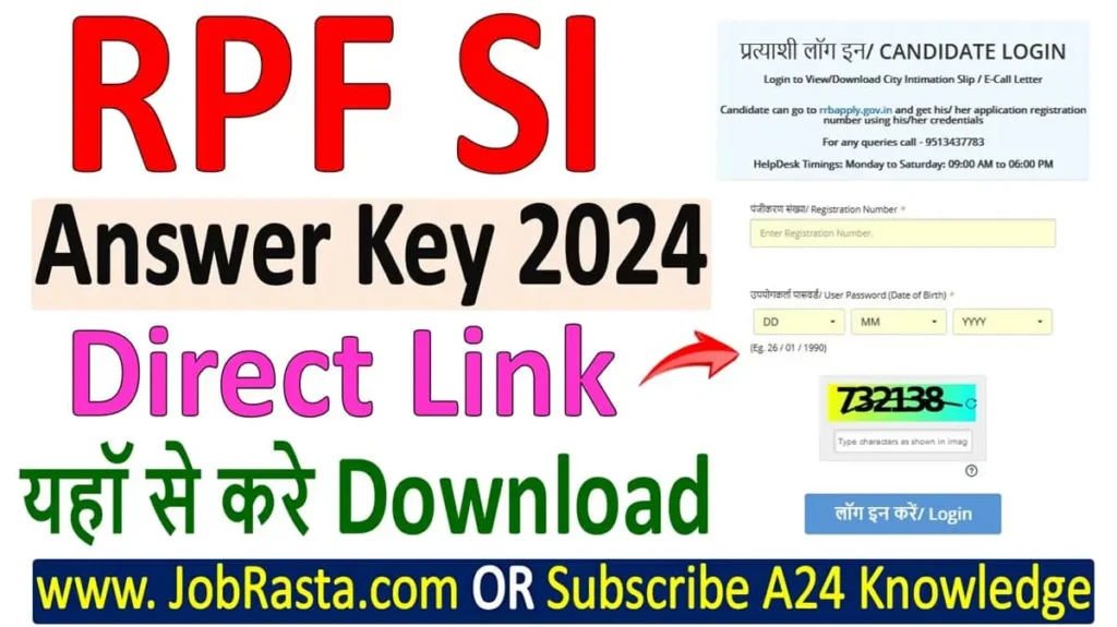 RPF Answer Key 2024