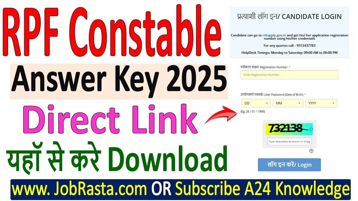 RPF Answer Key 2025