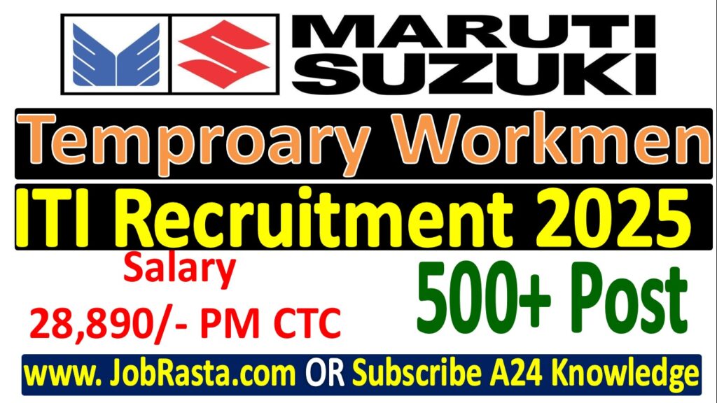 Maruti Suzuki TW Recruitment 2025