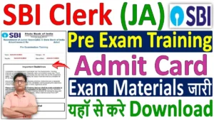 SBI Clerk Admit Card 2025