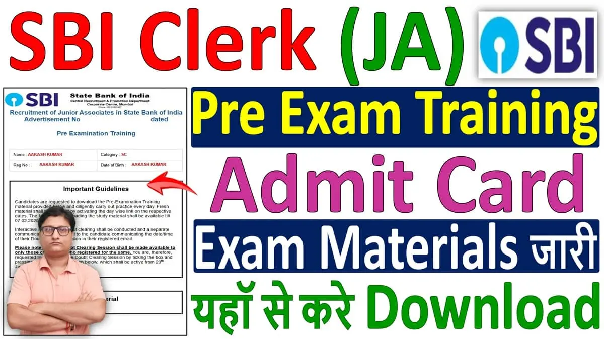 SBI Clerk Admit Card 2025