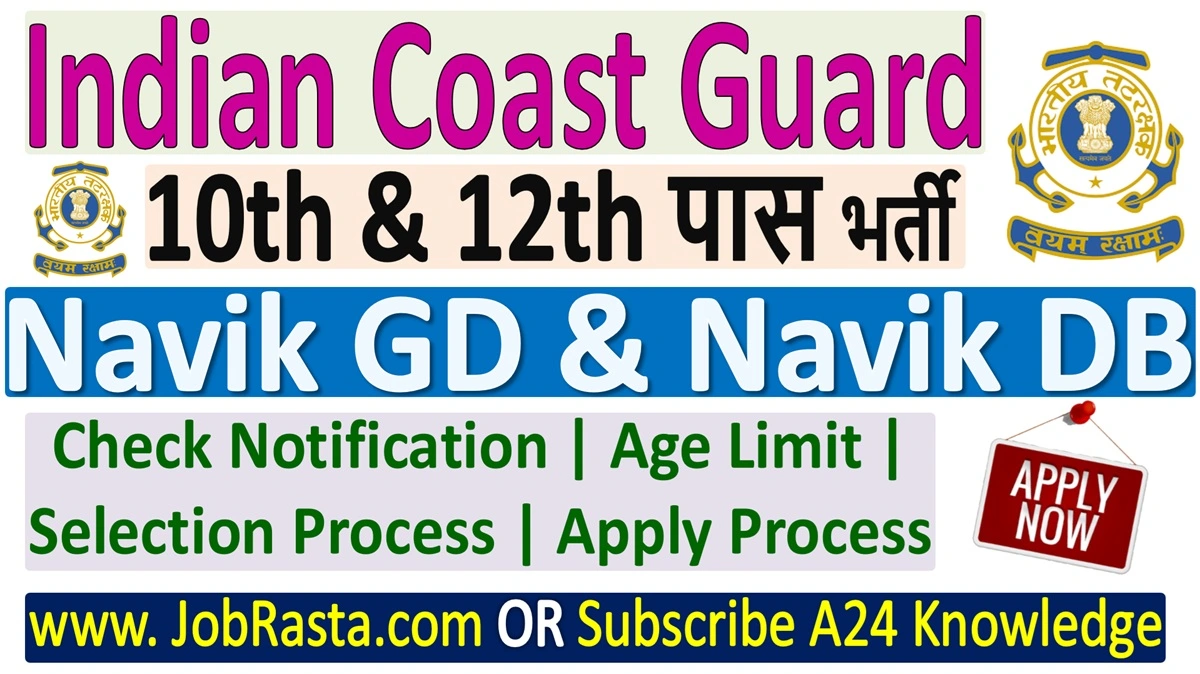 Coast Guard Navik GD DB Recruitment 2025