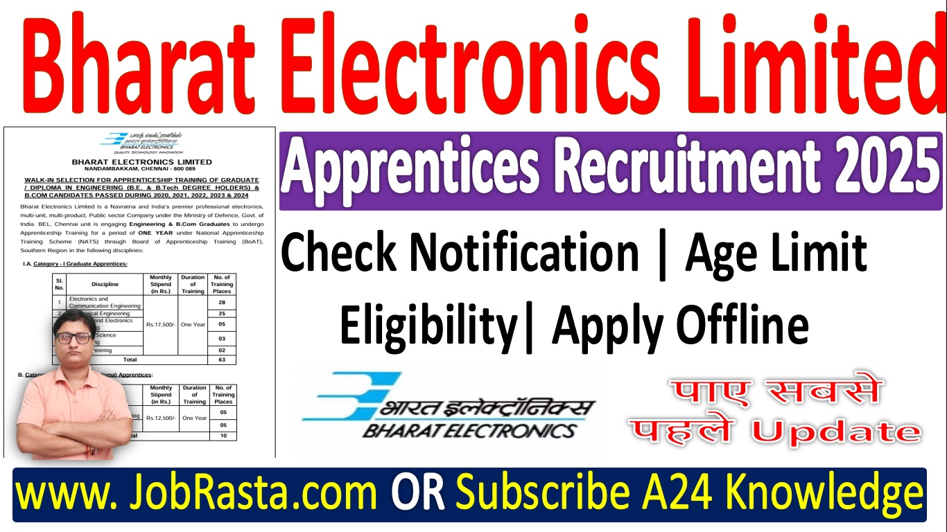 BEL Apprentice Recruitment 2025