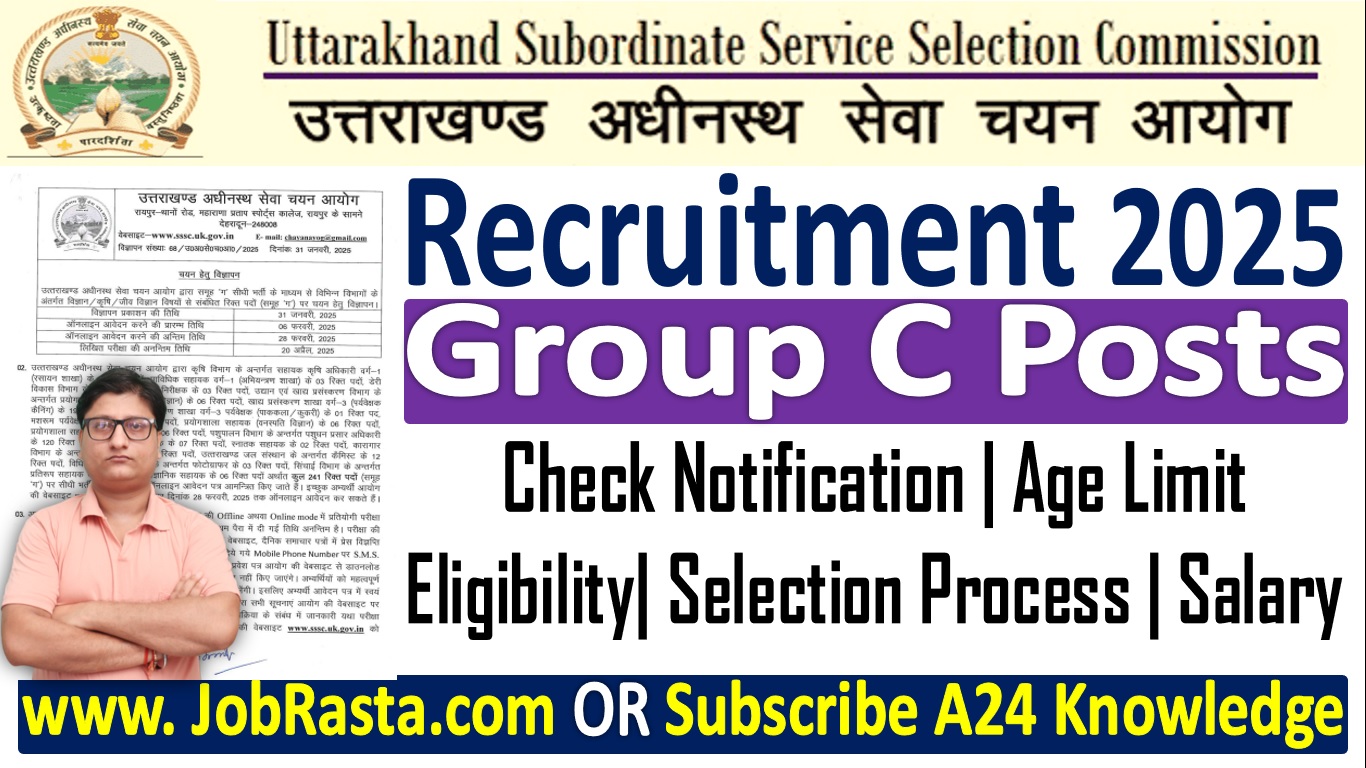 UKSSSC Recruitment 2025