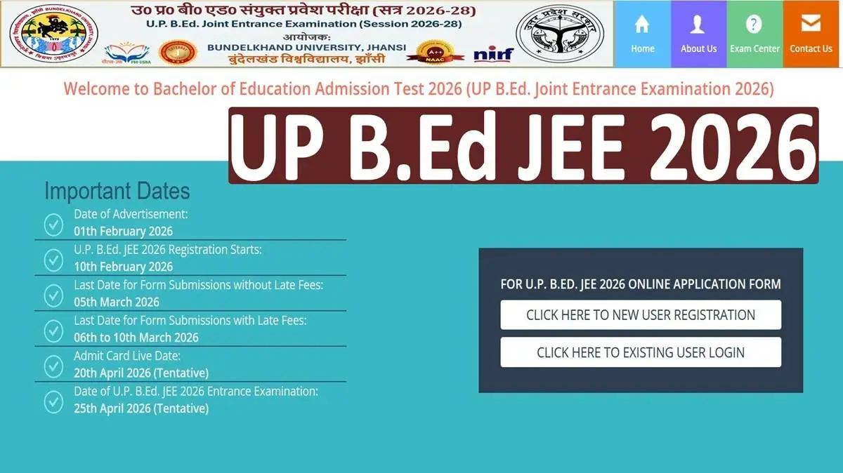 UP BEd JEE 2026 Notification