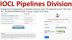 IOCL Pipelines Division Apprentice