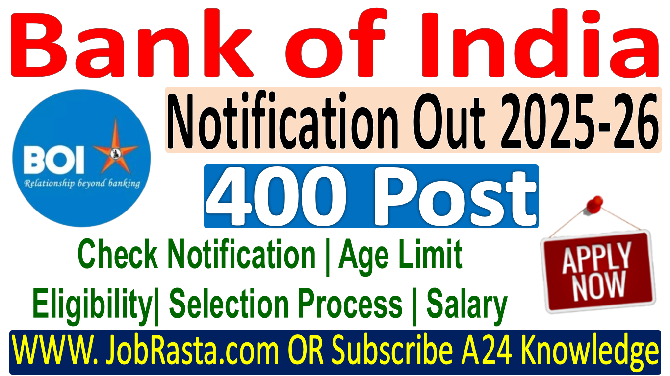 Bank of India Apprentice Recruitment