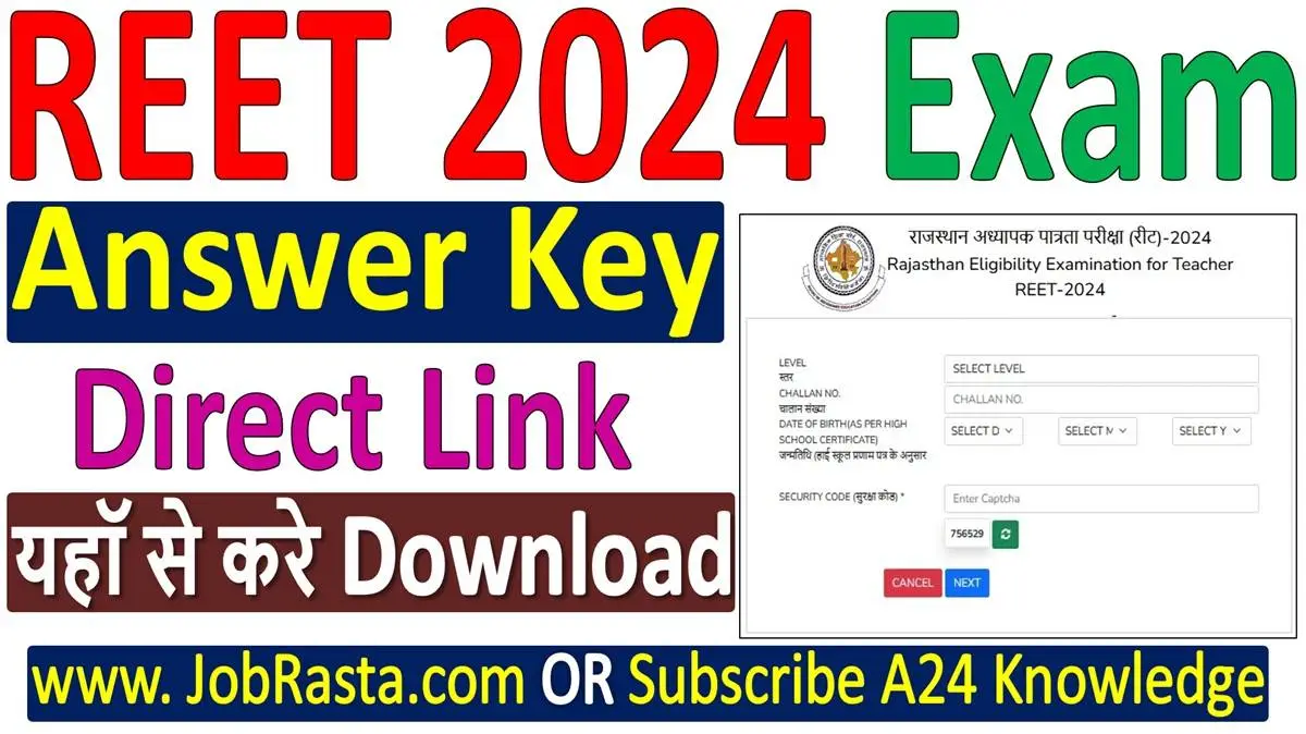 REET Answer Key 2025