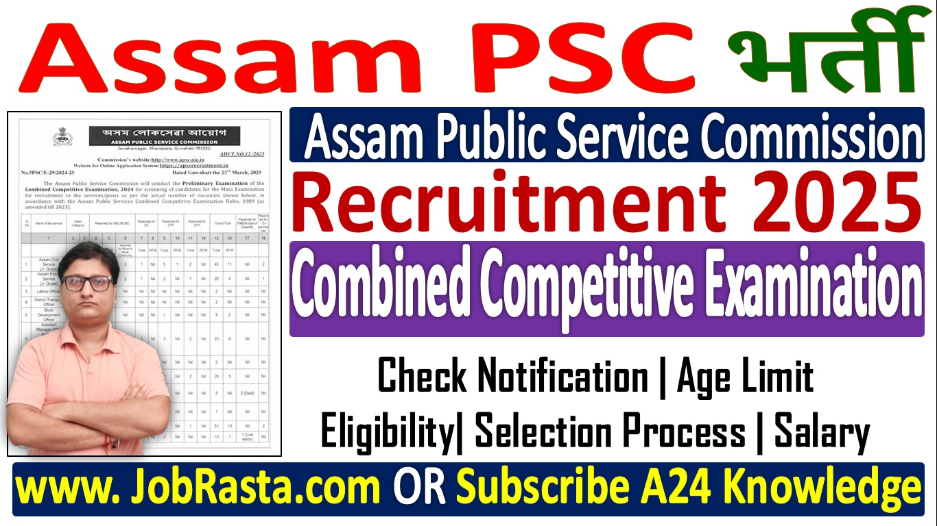 APSC CCE Recruitment