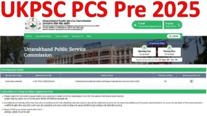 UKPSC PCS Pre Recruitment