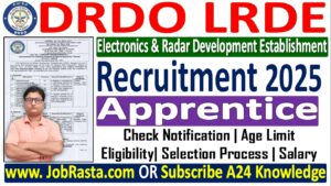 DRDO LRDE Apprentice Recruitment