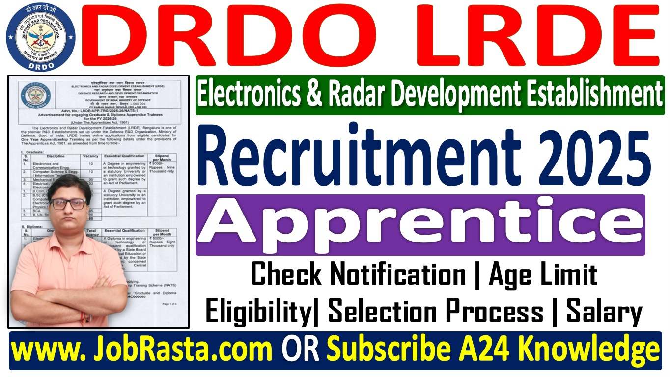 DRDO LRDE Apprentice Recruitment