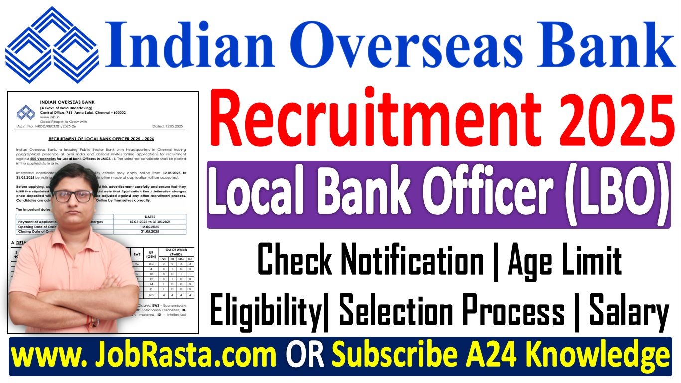 Indian Overseas Bank LBO Recruitment