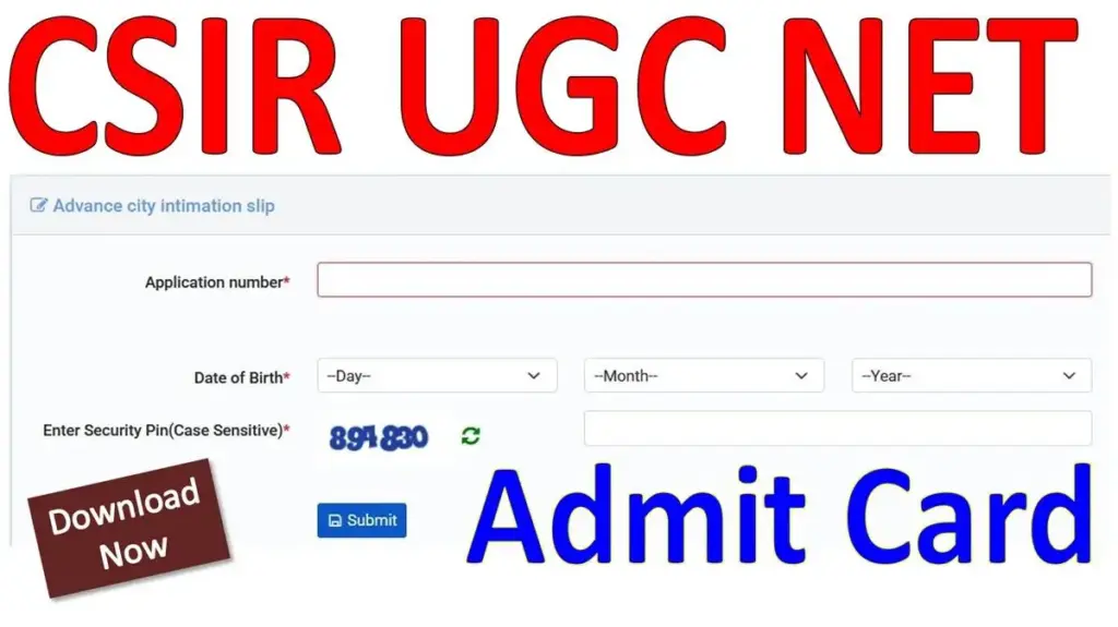 UGC NET Admit Card 2025 Download