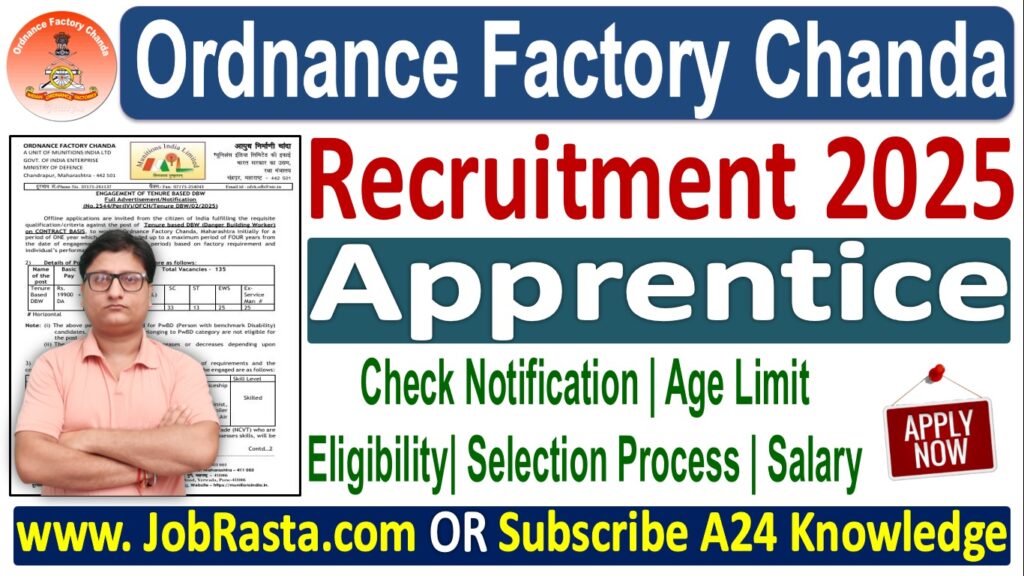 Ordnance Factory Chanda Recruitment