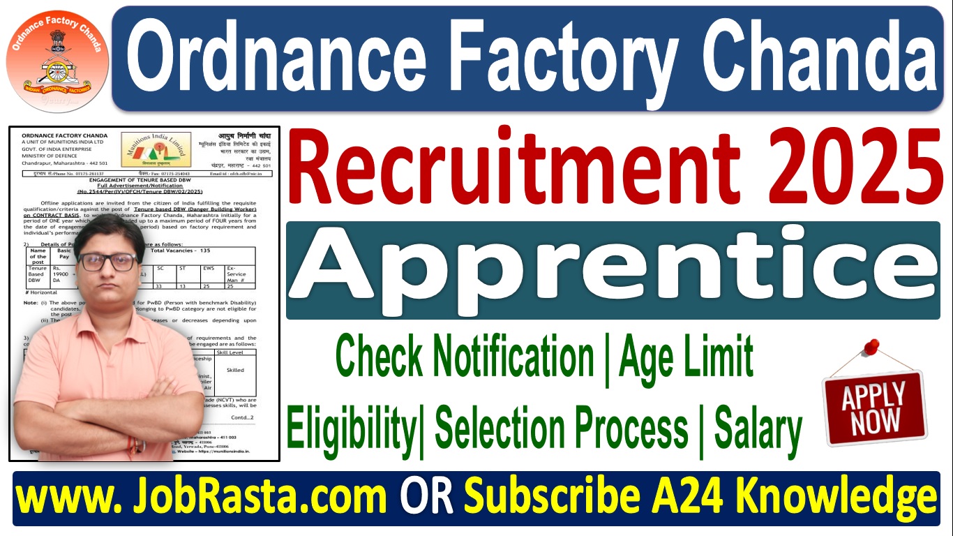 Ordnance Factory Chanda Recruitment