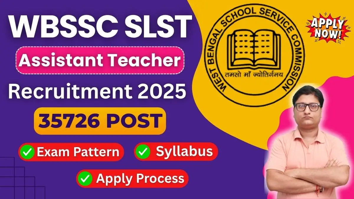 WBSSC SLST Recruitment 2025 Notification
