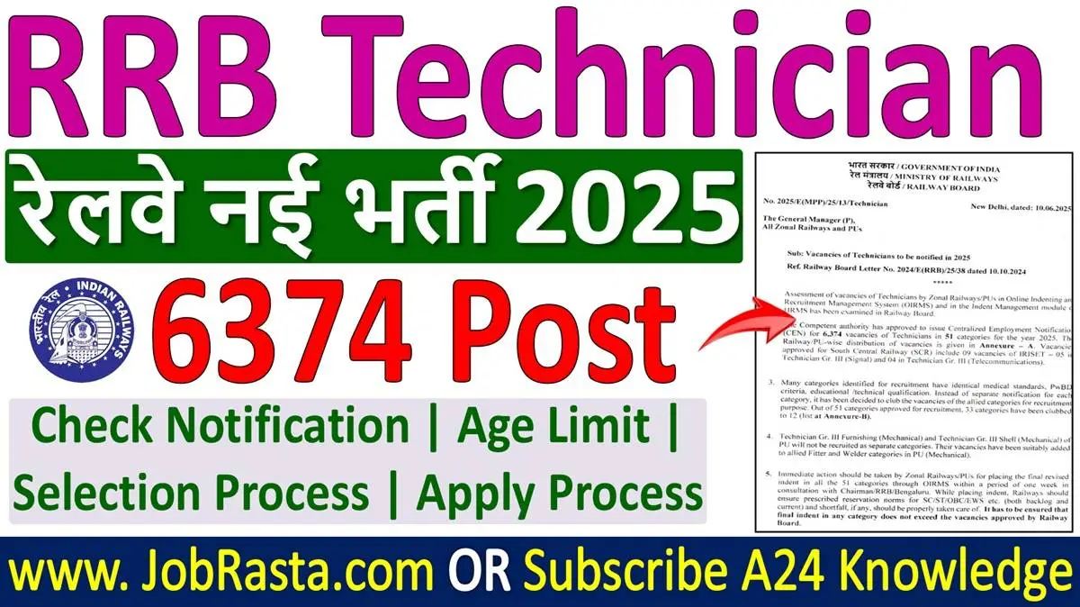 RRB Technician Vacancy