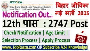 Bihar Jeevika Recruitment 2025