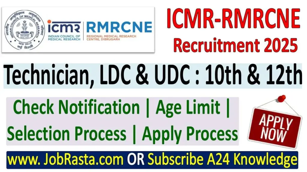 ICMR RMRCNE Recruitment 2025