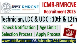 ICMR RMRCNE Recruitment 2025