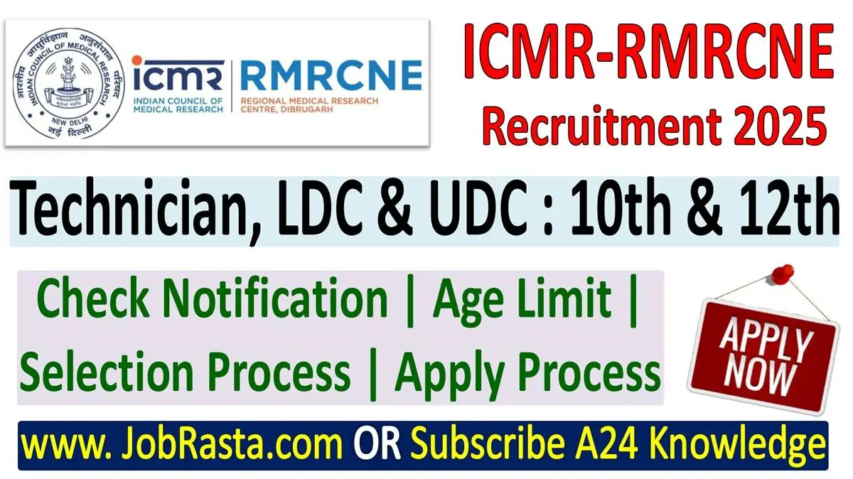 ICMR RMRCNE Recruitment 2025