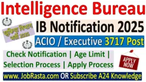 IB ACIO / Executive Recruitment 2025