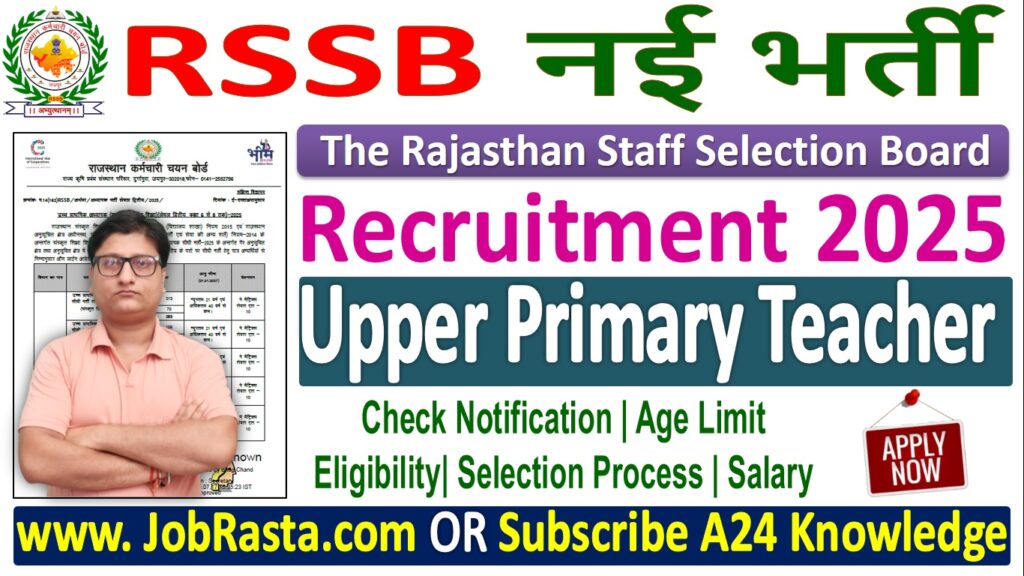 RSSB Upper Primary Teacher Recruitment