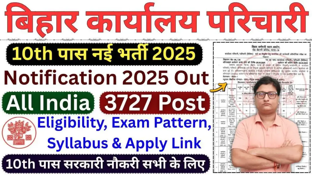 BSSC Karyalaya Parichari Recruitment 2025